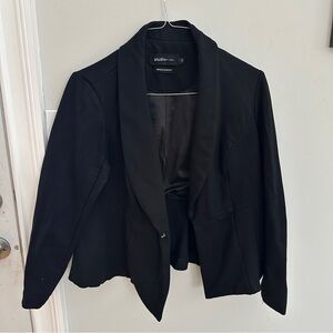 Torrid Studio Women's Black Peplum Blazer Jacket Size 1/XL Office Wear